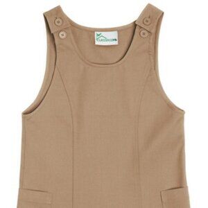 Classroom 54913 Girls Plus Princess Seam Jumper Khaki